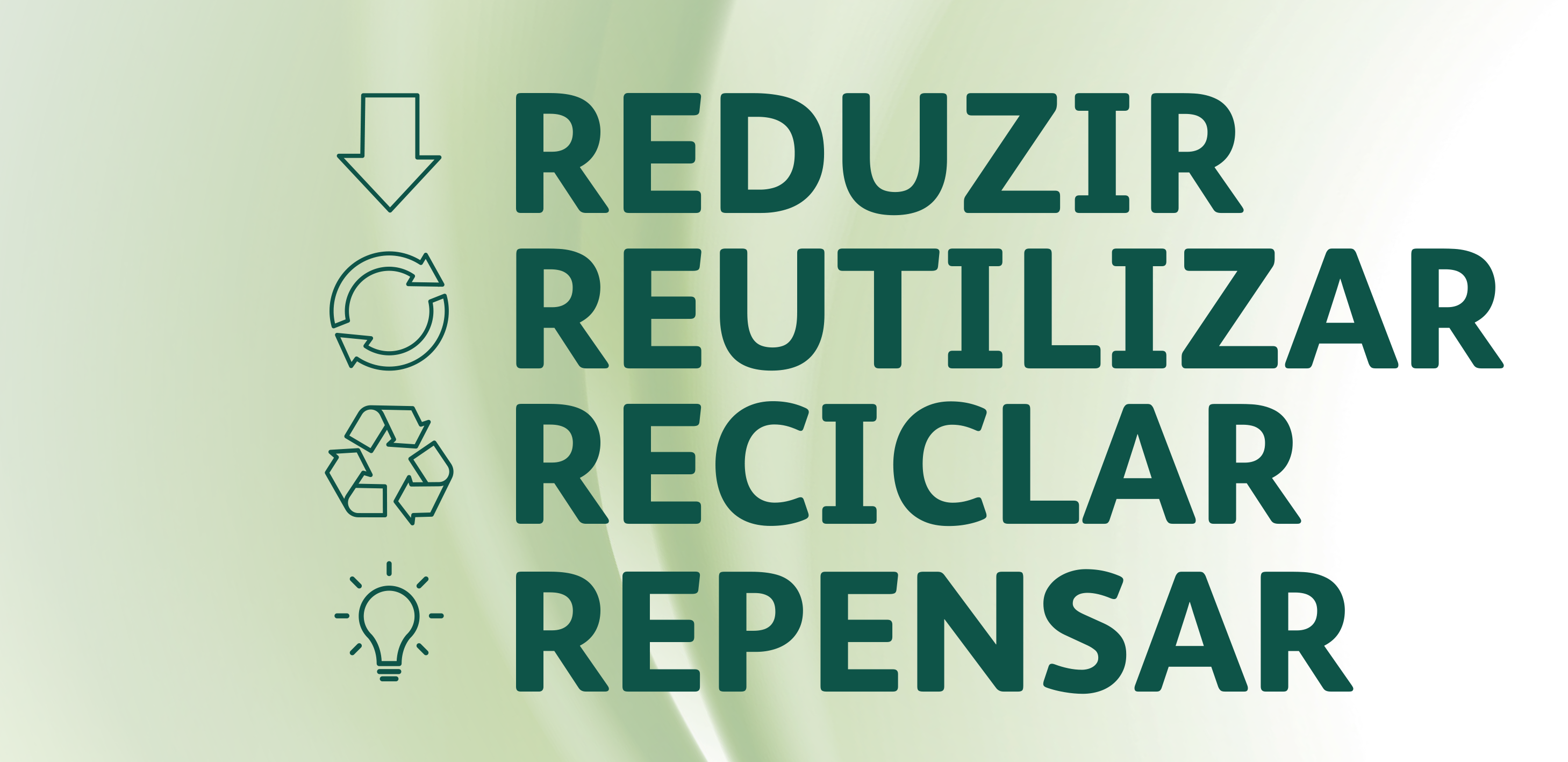 Reduza Reutilize Recicle Repense Infográfico